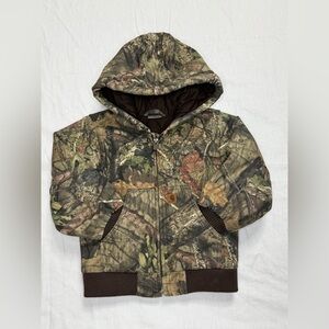 Carhartt Kids Camouflage Hoodie with Brown Accents